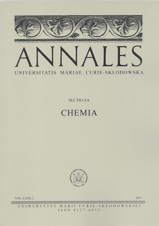 Okładka: Annales UMCS, sec. AA (Chemia), vol. LXXII, 2